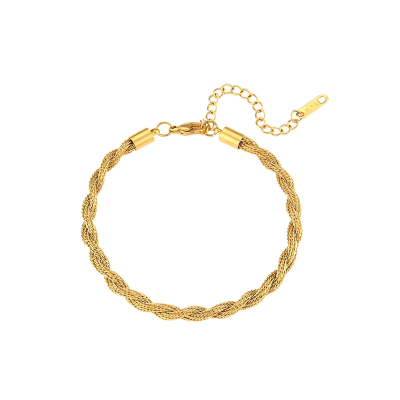 Pulseira Transversal Banhada em Ouro 18k