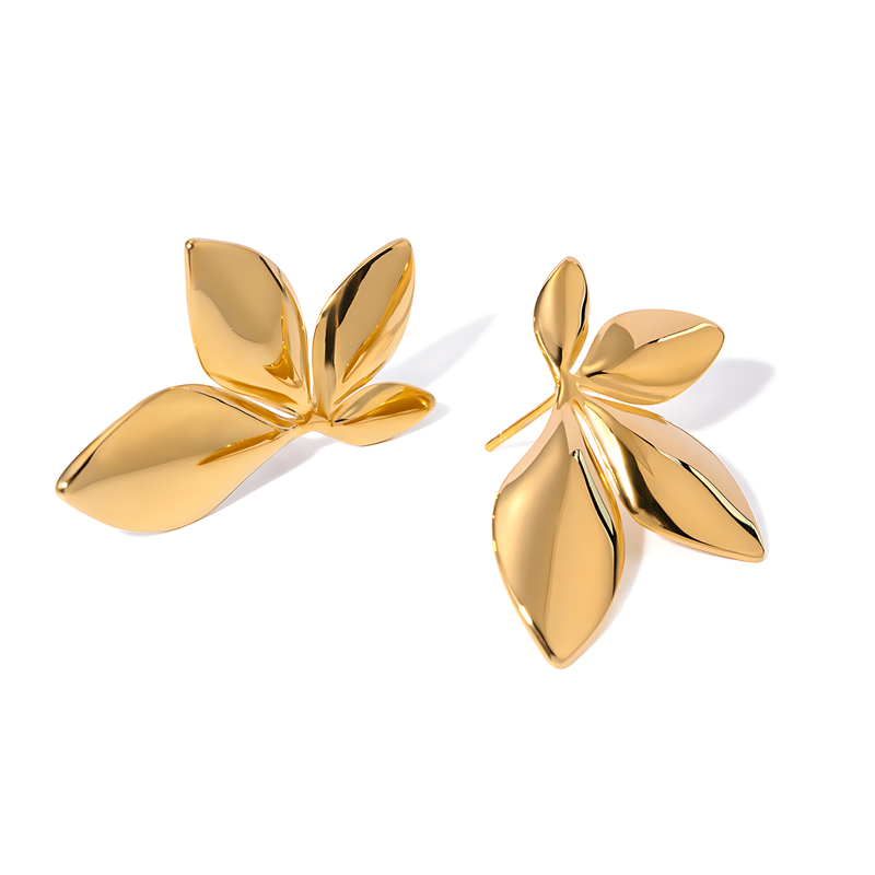 Brinco Flor Banhado em Ouro 18k